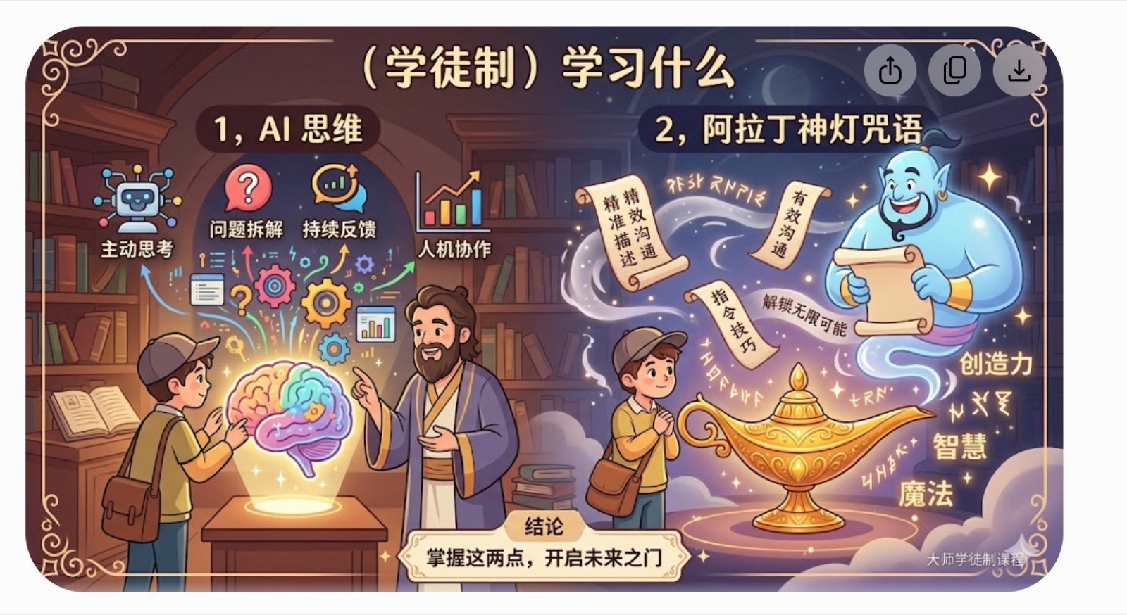 学徒制学习什么：AI思维 + 阿拉丁神灯咒语